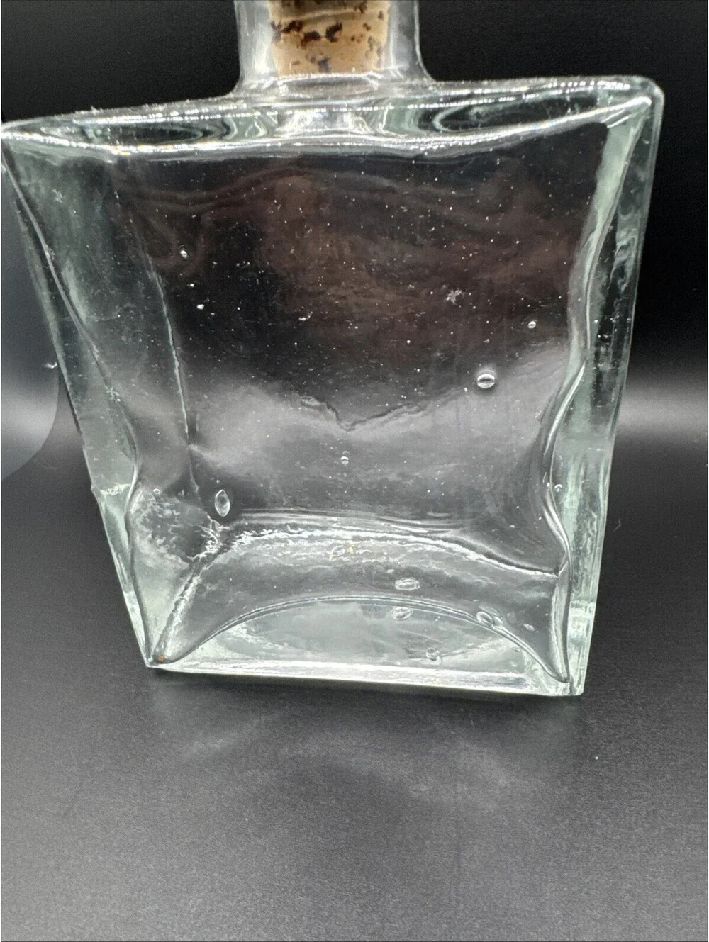 1980’s Glass Decanter Apple stopper